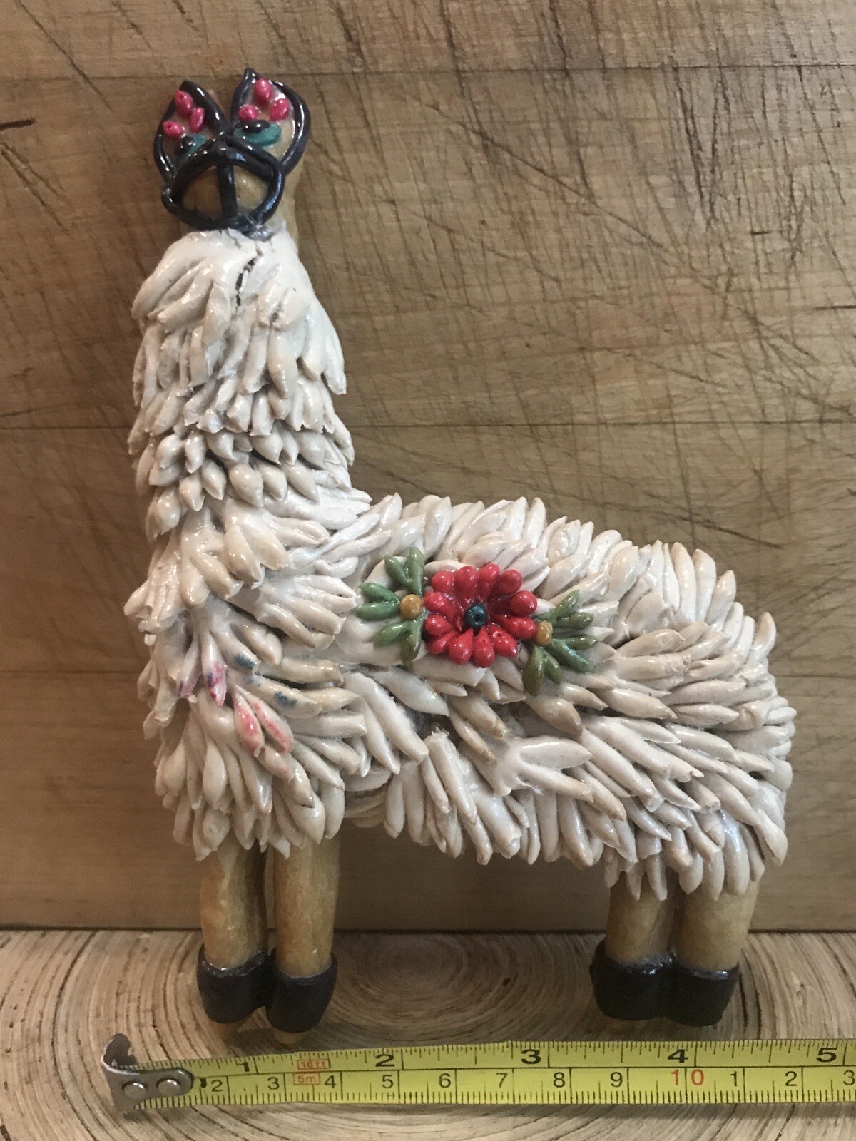 UNIQUE PERUVIAN LLAMA ORIGINAL HANDCRAFTED PERU WALL HANGING DECORATION LAMA