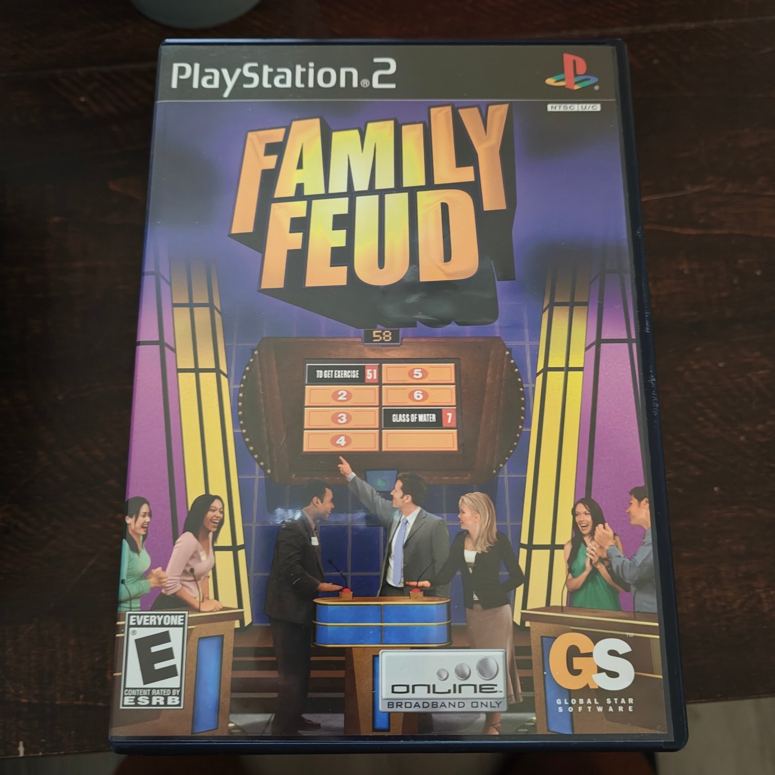 Family Feud Standard Case PlayStation 2 Online Broadband GS Software