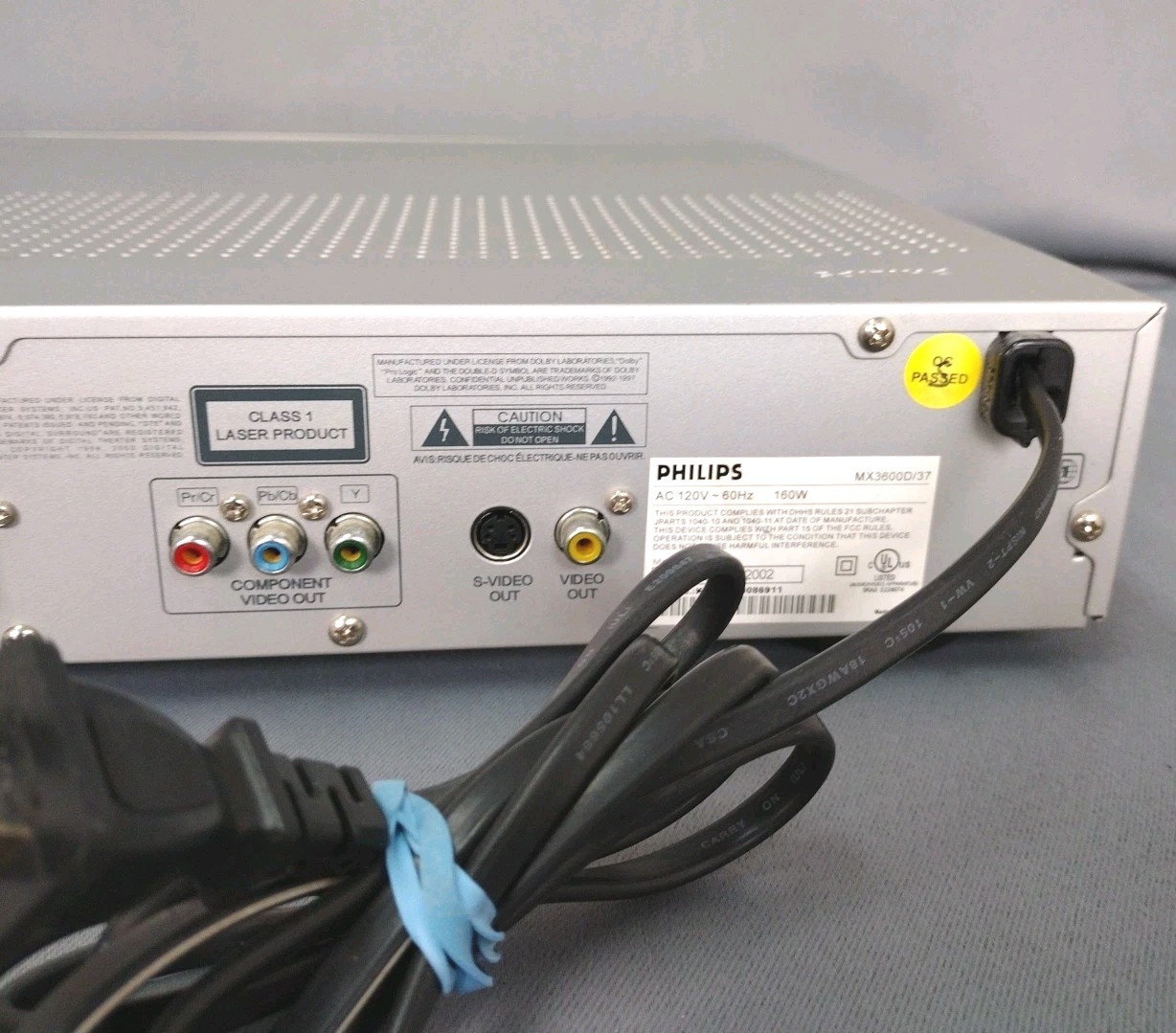 PhilipsMX3600D DVD Video Player Digital Amplifier Surround Sound System Tested