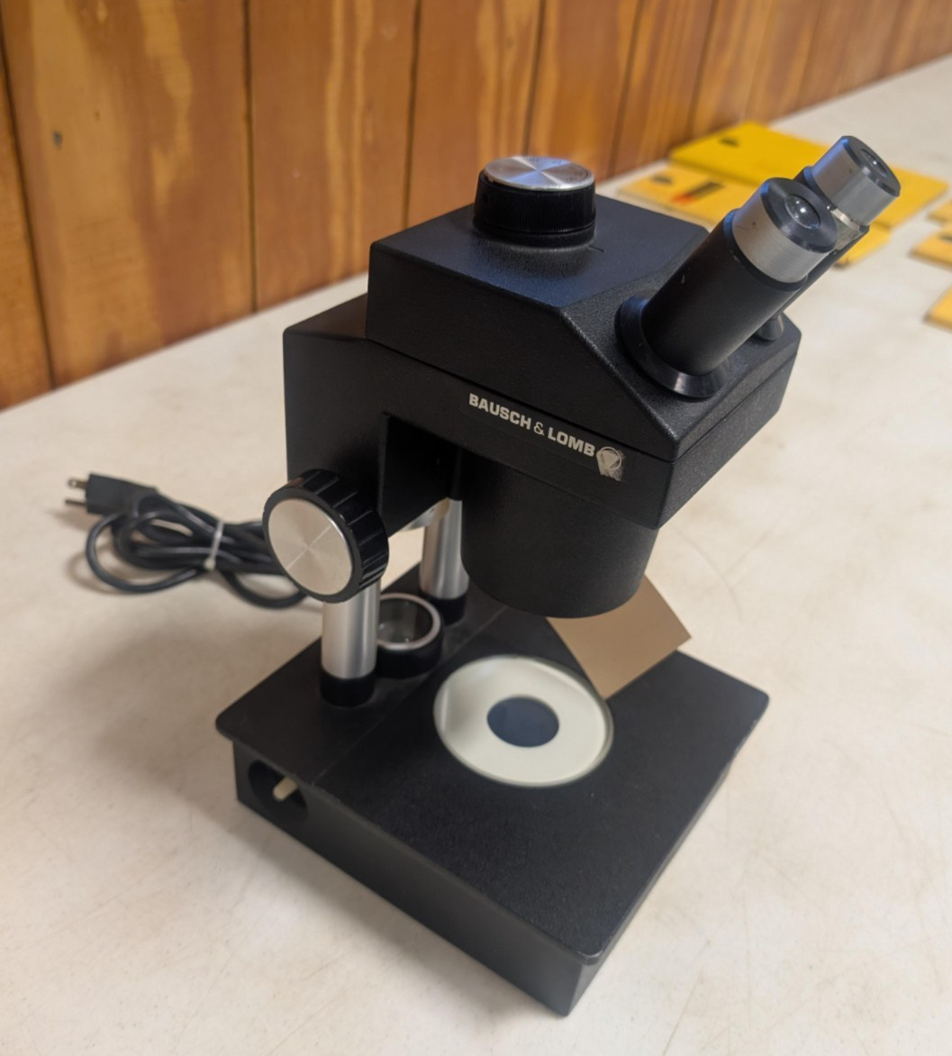 Bausch and Lomb Stereoscope Microscope Head and base