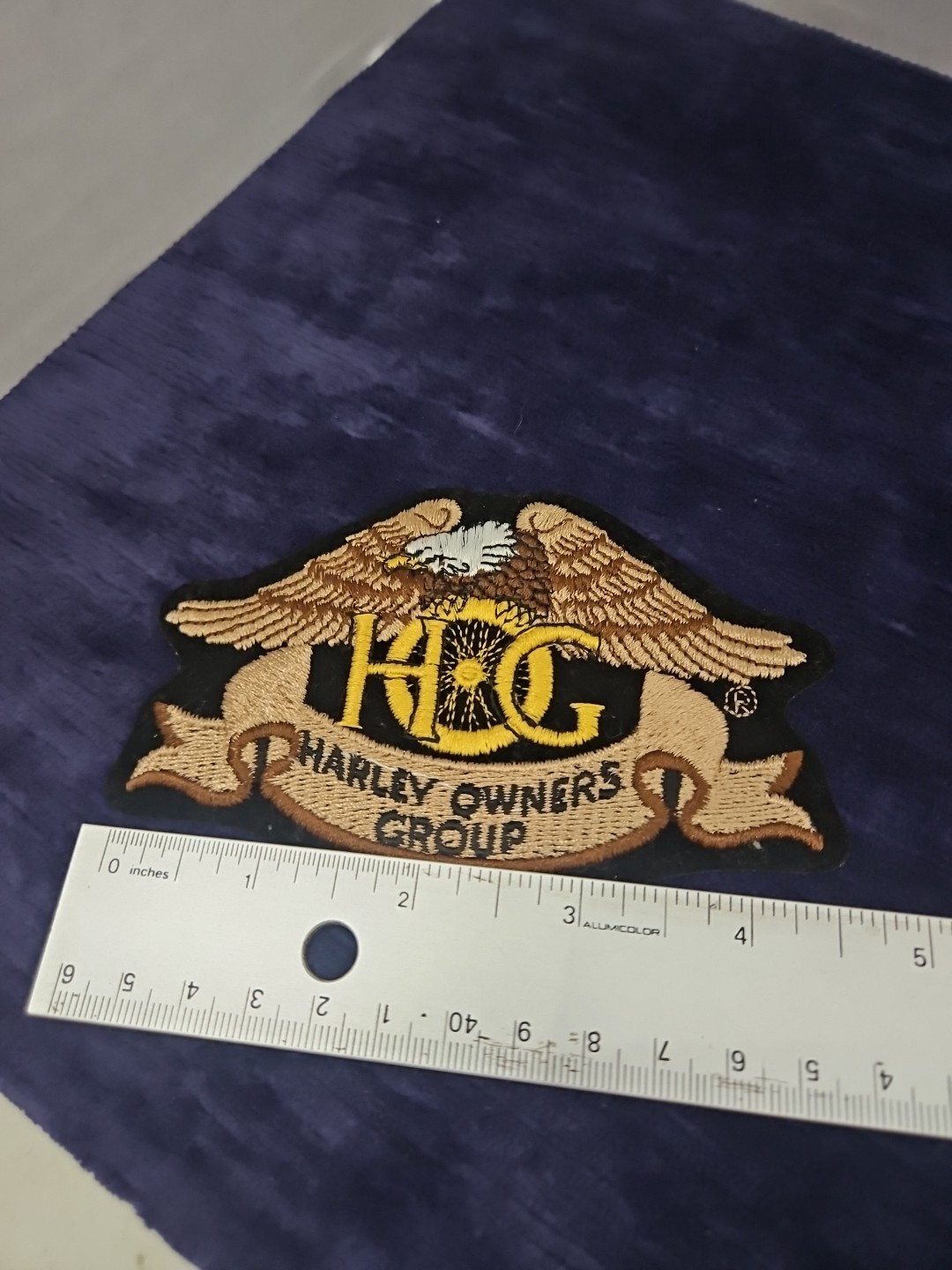 HARLEY DAVIDSON OWNERS GROUP 1997 GENUINE H.O.G. BACK VEST JACKET PATCH