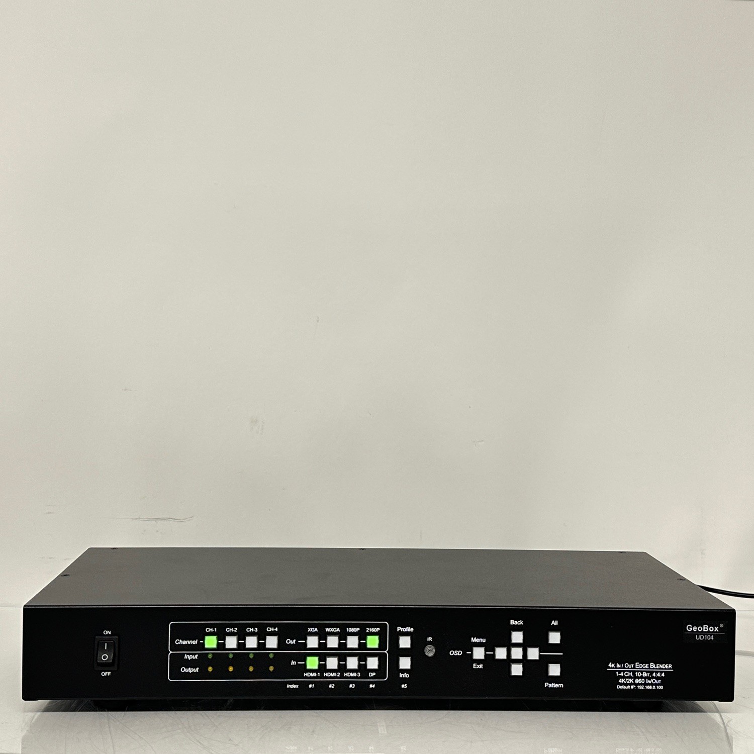 GeoBox UD104 Quad Channel UHD Edge Blending Processor