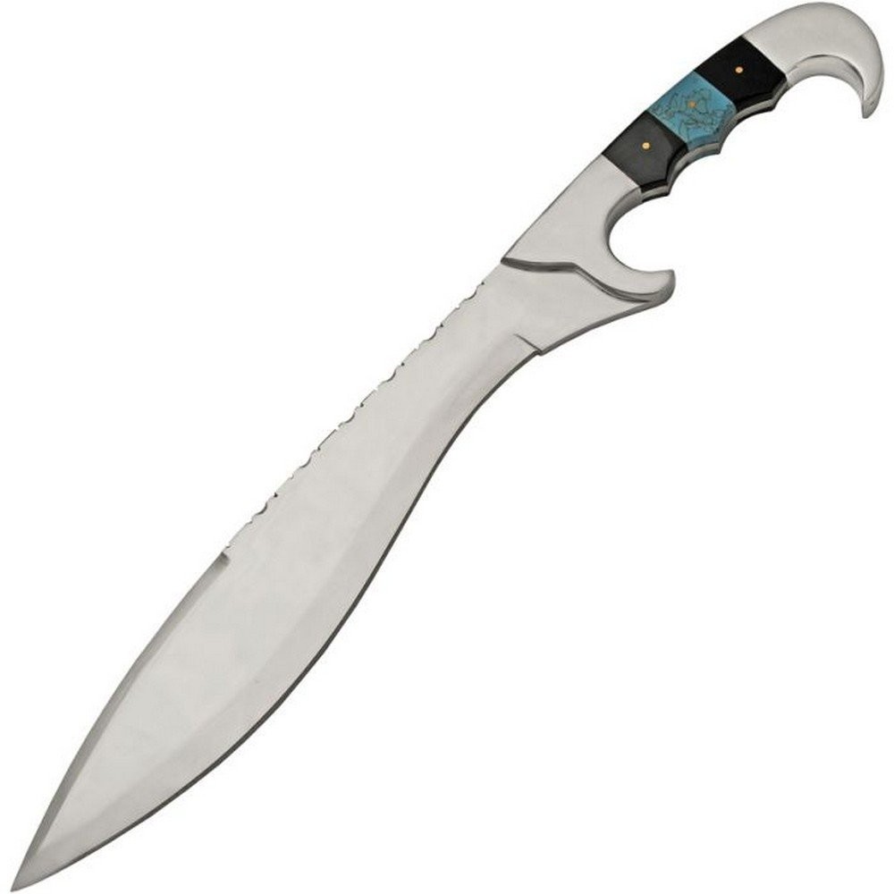 Pakistan Falcata Style Bowie Knife Mirror Stainless Blade Resin Handle - 203526