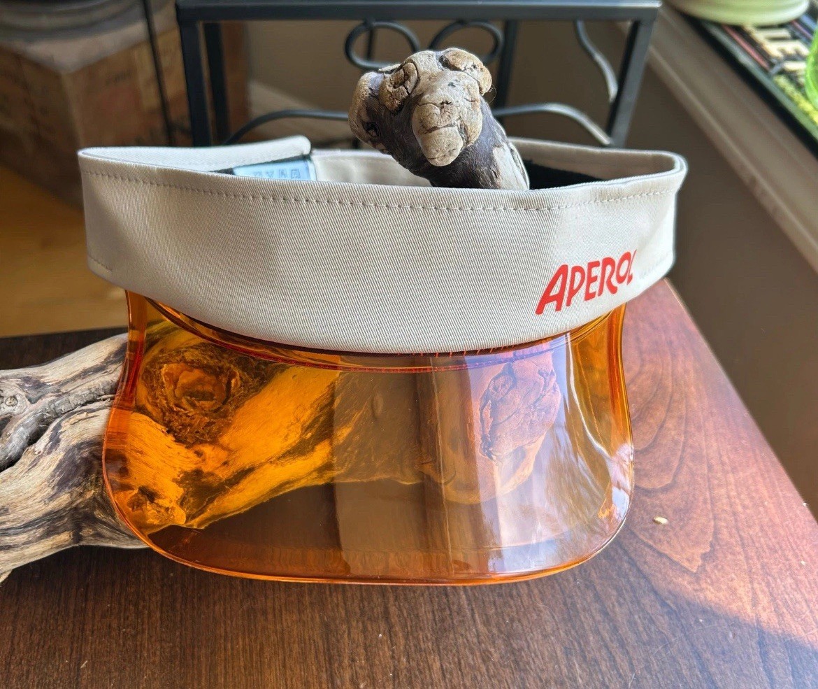 Aperol Spritz Clear Bill Adjustable Visor Hat **BRAND NEW**