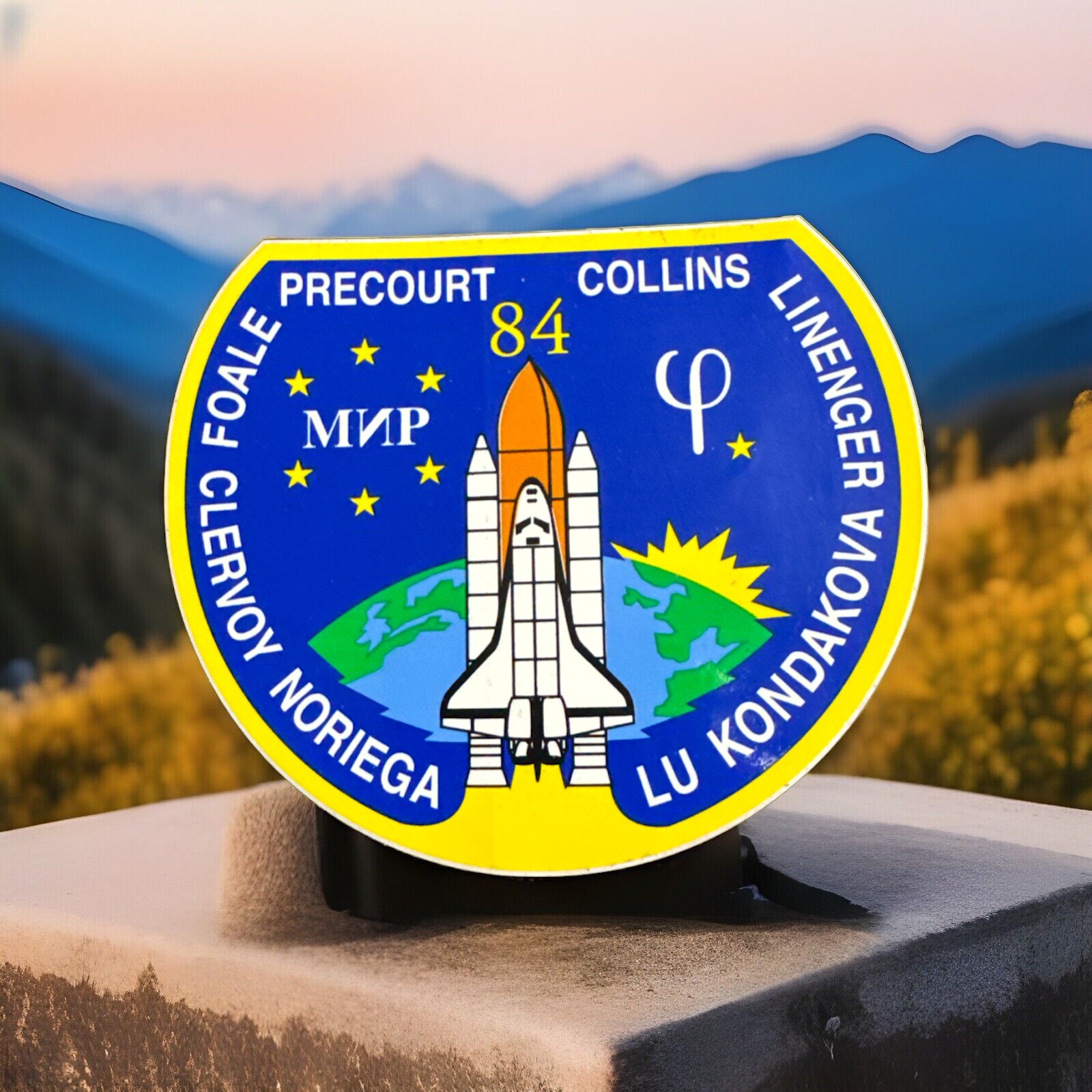 STS-84 Shuttle Mission 4” Sticker New Old Stock