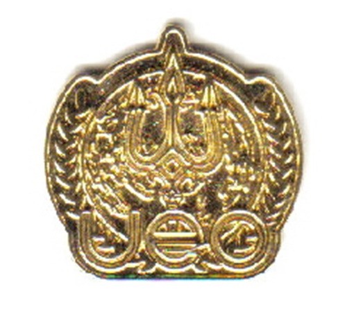 SeaQuest TV Show UEO Logo Gold Tone Enamel Metal Pin NEW UNUSED