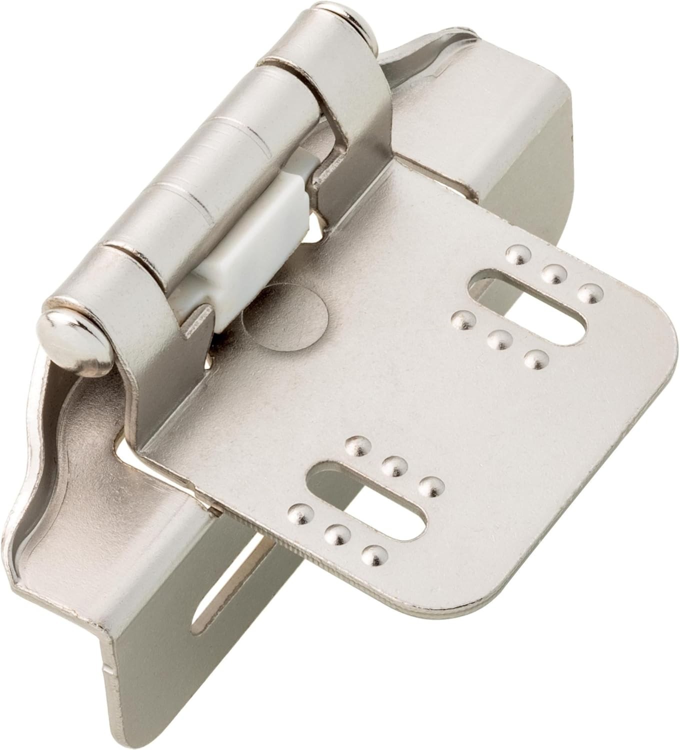 Franklin Brass (10-Pack) Self-Closing Cabinet 1/4" Overlay, Satin Nickel