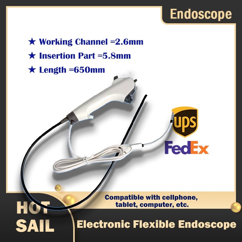 USB Disposable Flexible Medical Video Endoscope for Smartphone & Tablet