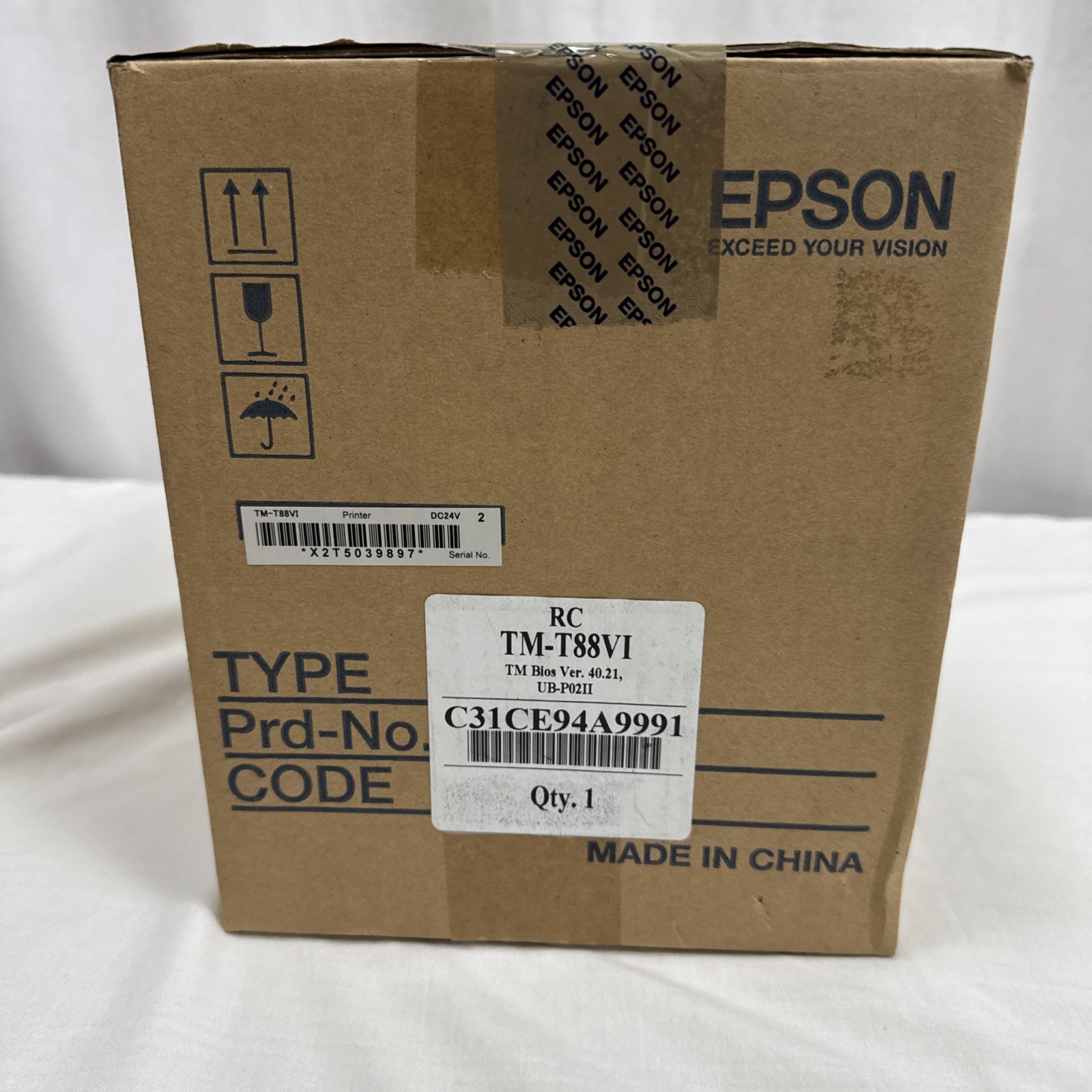 Epson TM-T88VI  C31CE94A9991 Thermal Printer