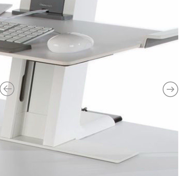 Humanscale QuickStand Dual Monitor Height Adjustable Workstation Sit / Stand