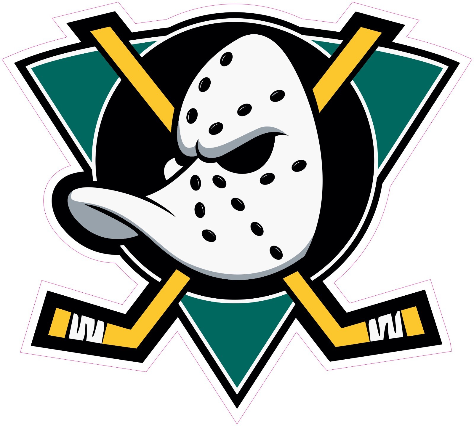 (NOT A PATCH) Anaheim Ducks Hockey HTV Heat Transfer Vinyl Iron On