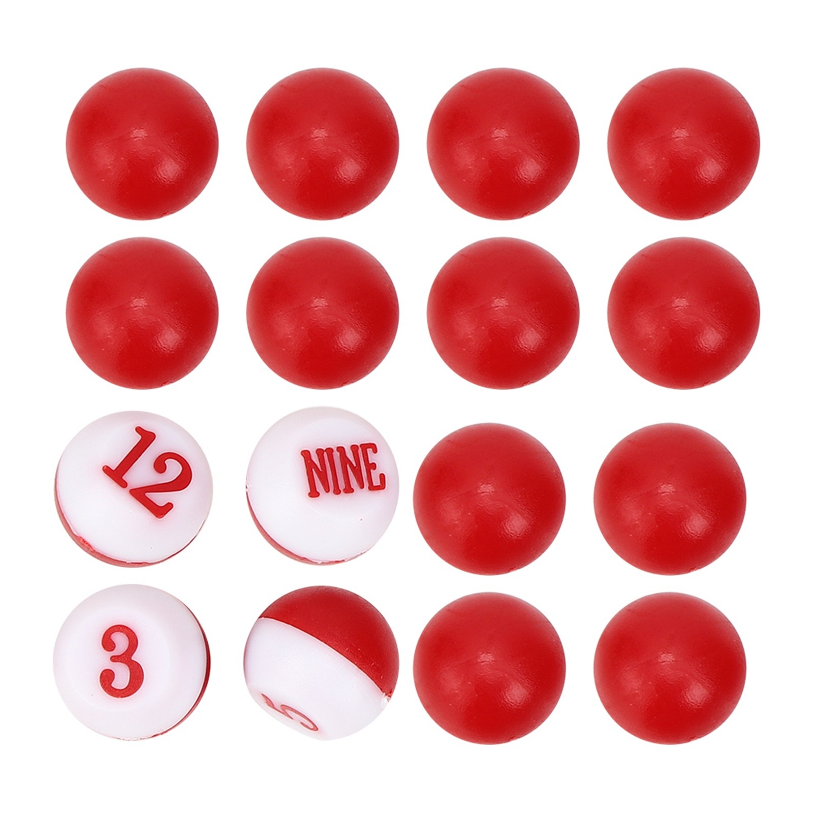 16 Numbered Tally Billiard Shaker Bottle Durable Rubber Home Entertainment For