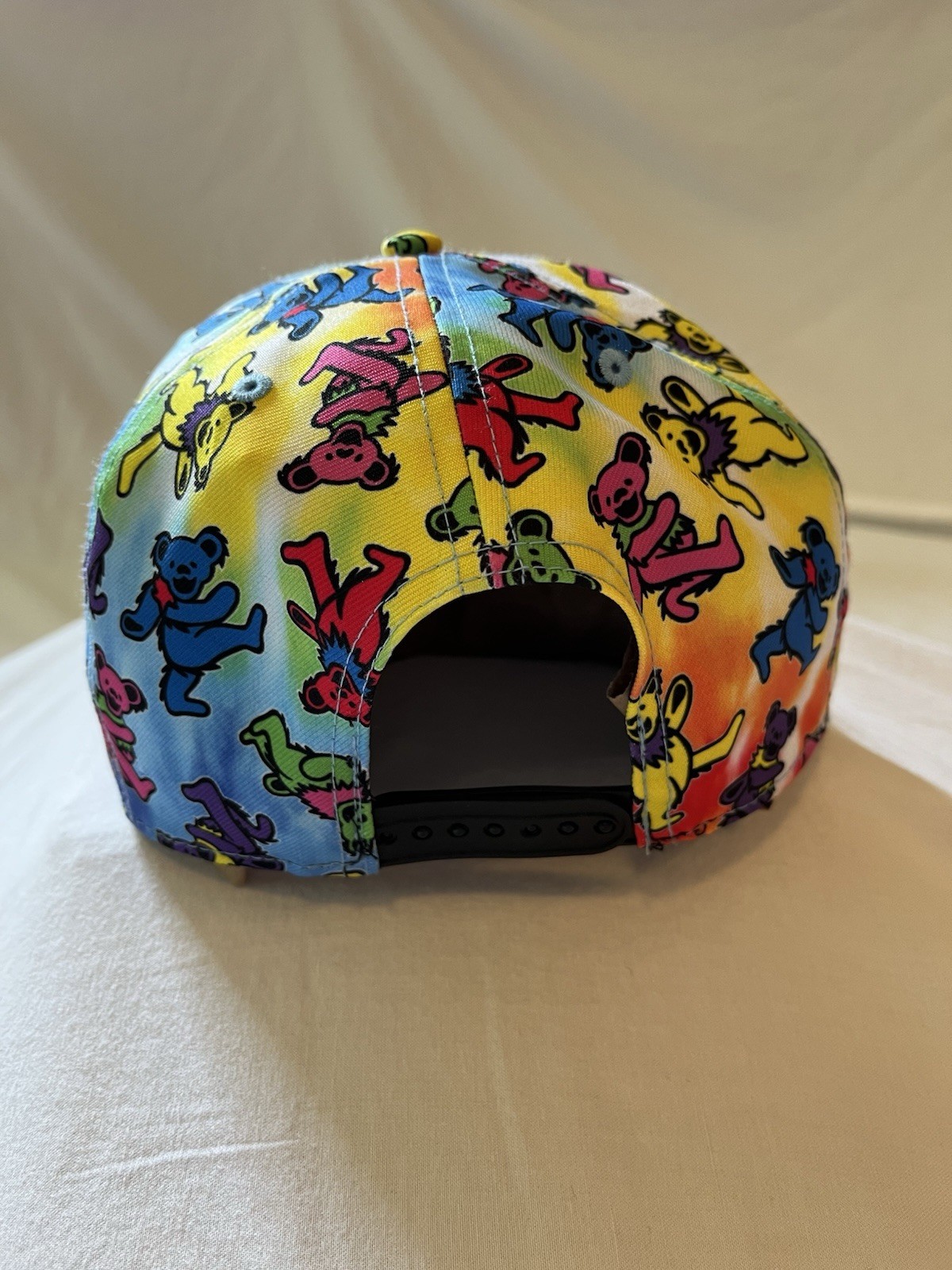 Grateful Dead Baseball Hat, Cap Snap Back One Size Dancing Bears Tie-Dye ￼NWOT