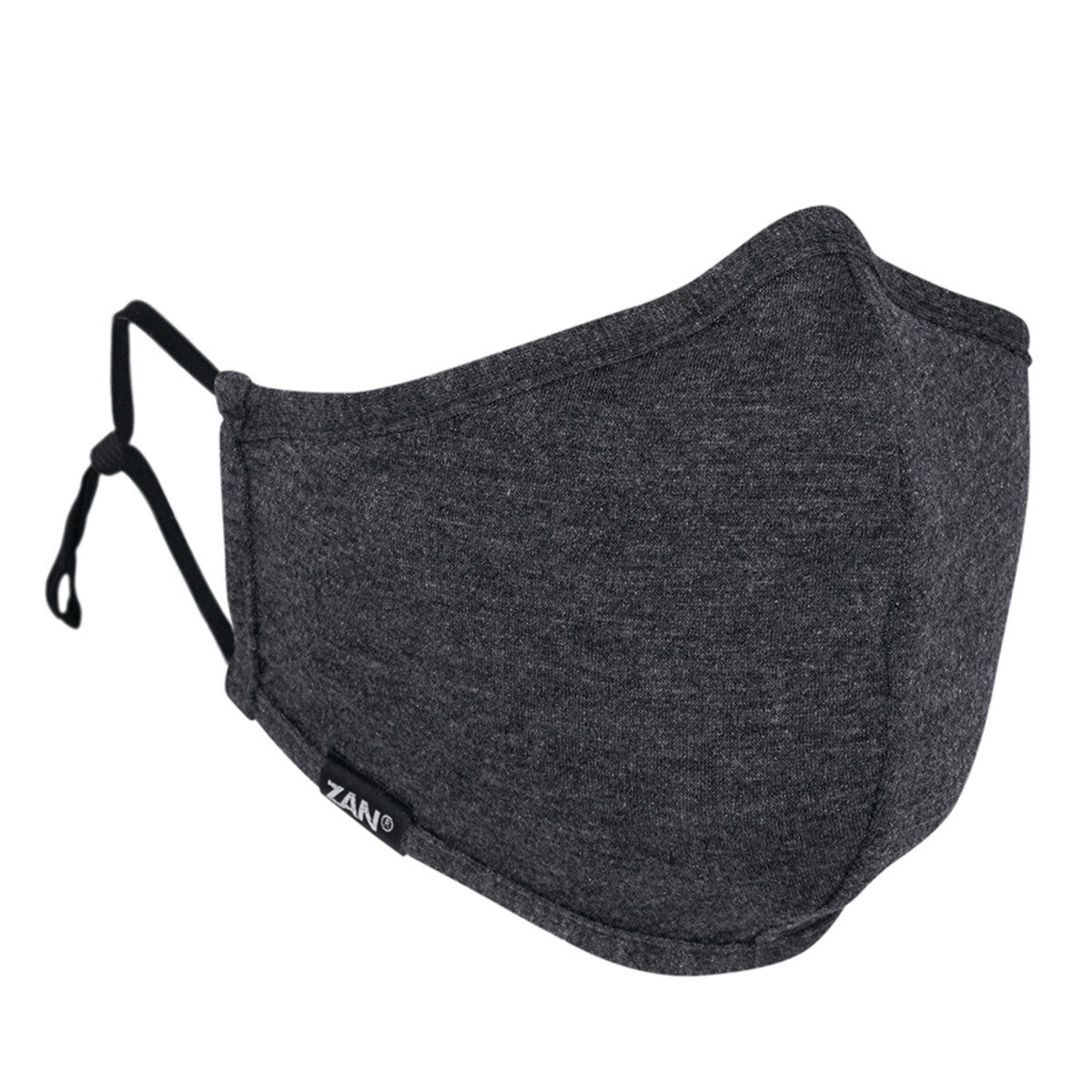 Zan® Adjustable Face Mask with PM2.5 Filter Heather Charcoal