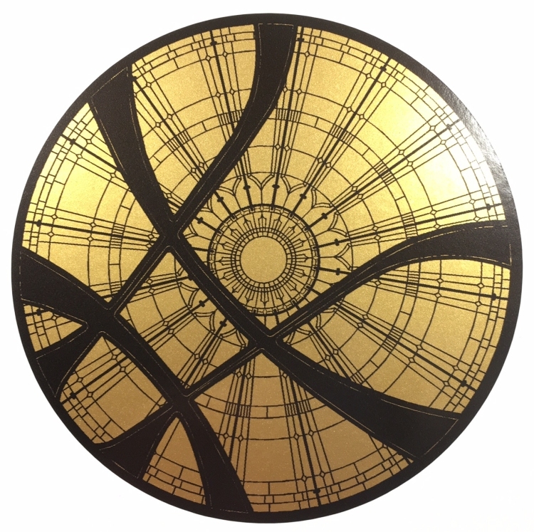 • DOCTOR STRANGE • SANCTUM SANCTORUM WINDOW • 3" 4" METALLIC GOLD PROP DECALS •