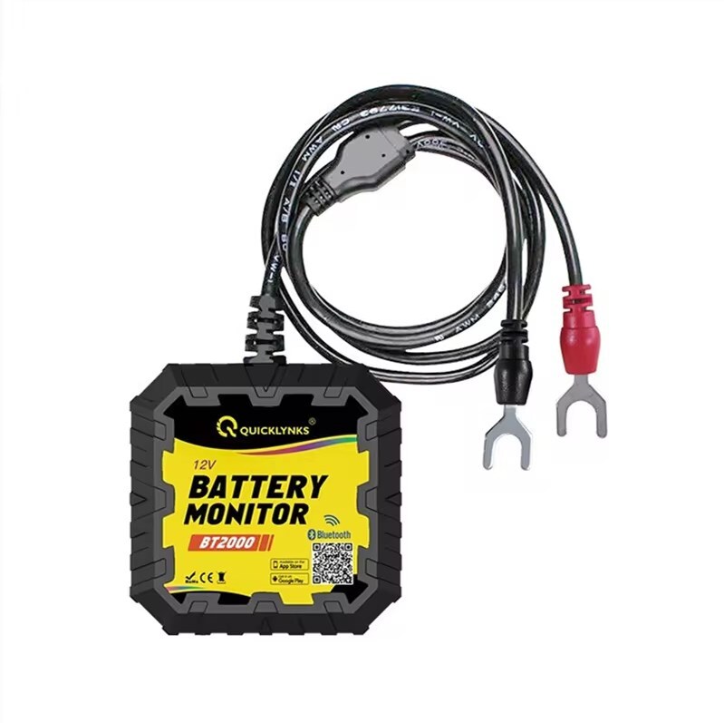 QUICKLYNKS BT2000 Bluetooth 12V Battery Monitor Voltage Tester Meter Car Vehicle