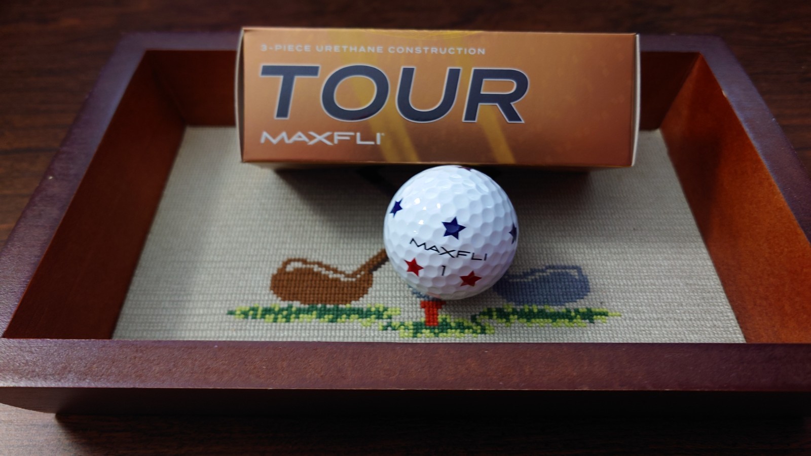 Maxfli Tour Golf Balls White USA Stars Edition Individual Sleeves 3P Urethane