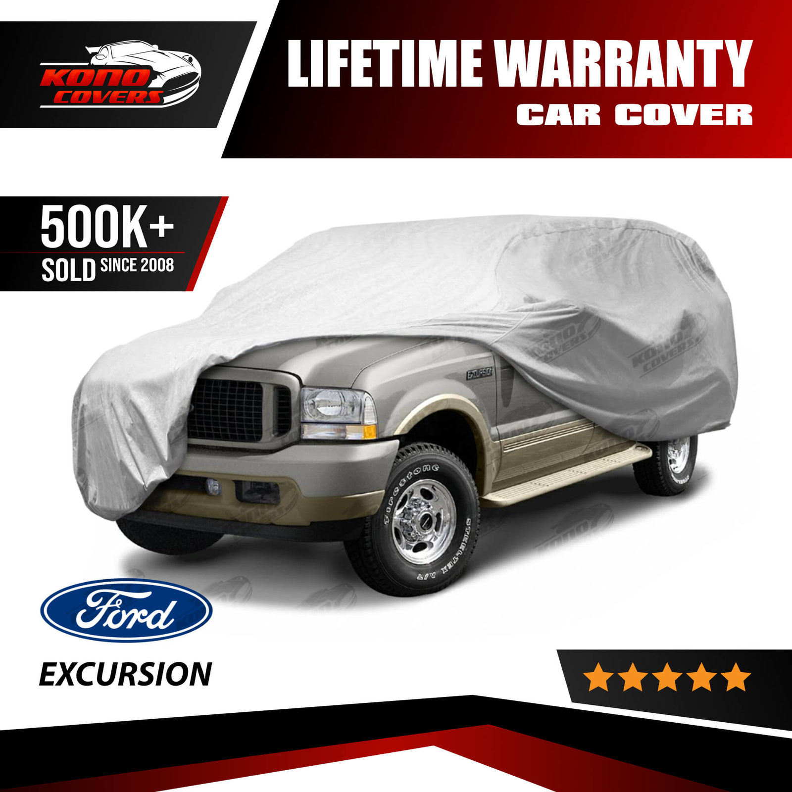 Ford Excursion 4 Layer SUV Car Cover Outdoor Fitted Water Proof Rain Sun Dust