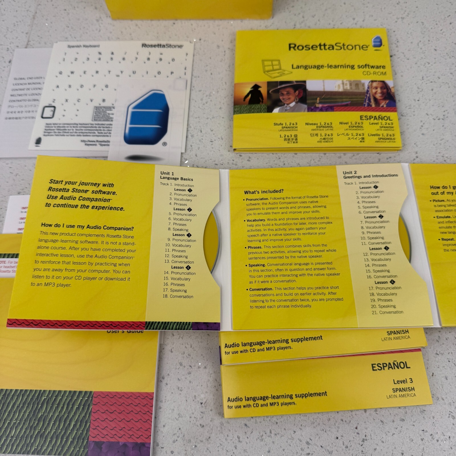 Rosetta Stone Español Spanish Version 3 Level 1, 2, & 3
