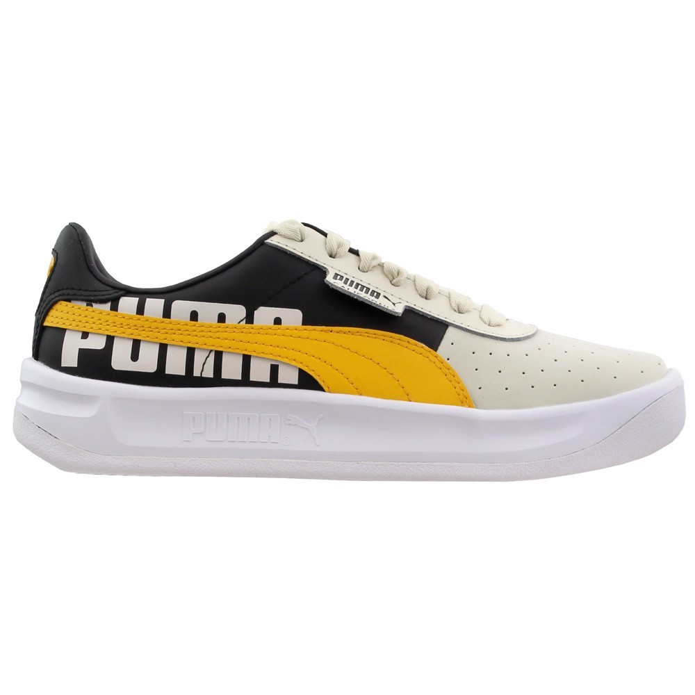 PUMA California Tol Logo Lace Up  Womens Off White Sneakers Casual Shoes 370315-