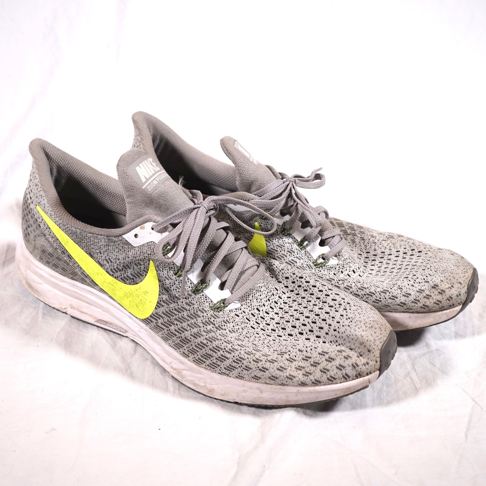 Nike Air Zoom Pegasus 35 Volt Gunsmoke Running Shoes Mens Size 15 942851-101