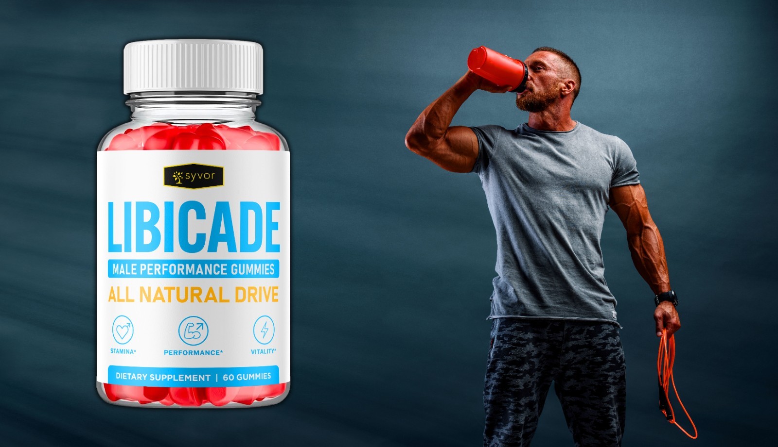 (5 Pack) Libicade Gummys Advanced Male Support Formula Vitamin 300 Gummies
