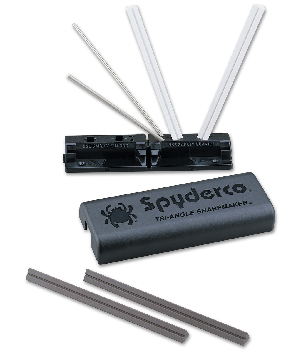 Spyderco Tri-Angle Sharpmaker Kit Fine and Medium Grit Ceramic Stones 204MF