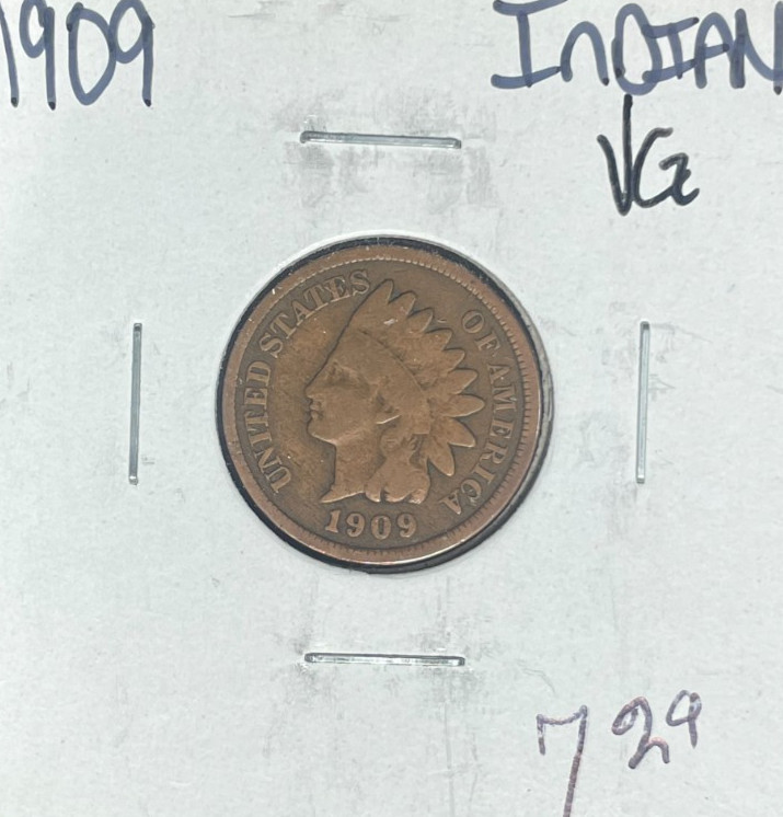 1909 INDIAN HEAD CENT ~ VG ~NICE COIN~