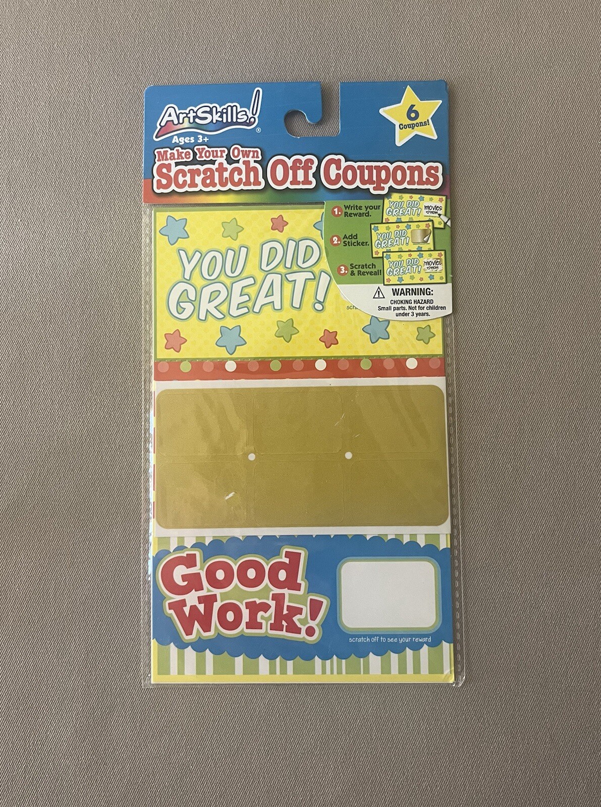 Make Your Own Scratch Off Tickets For Students~Includes 6 Tickets~New In Package