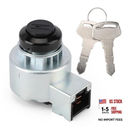 6C040-55452 Ignition Switch with 2 Keys for Kubota Tractor B2400 B2100 B7500