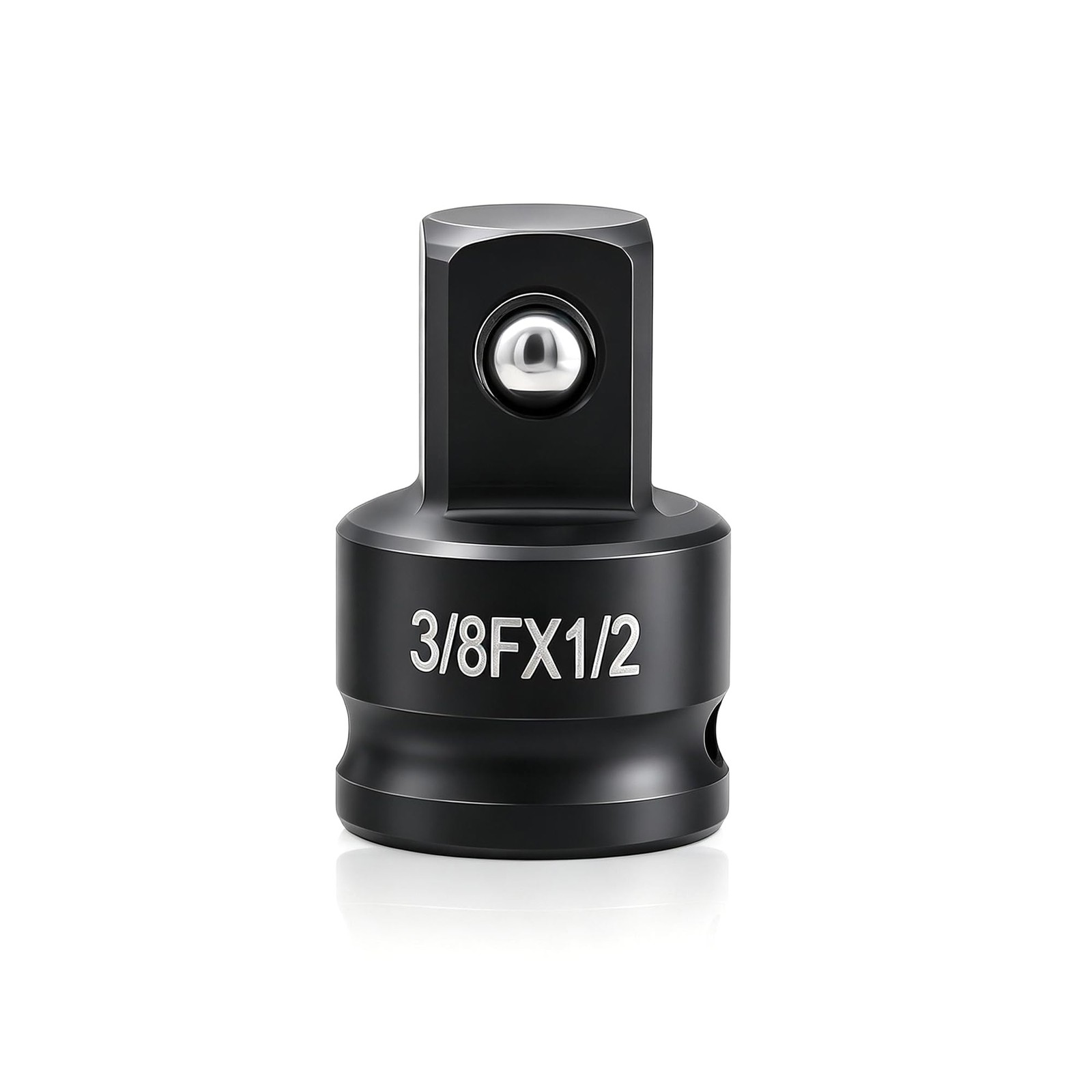 Impact Socket Adapter and Reducer 3/8 Inch Drive F to 1/2 Inch M, Chrome Moly...