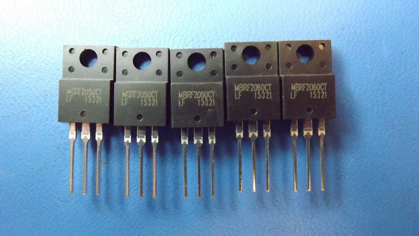 (5PCS) MBRF2060CT DIODE SCHOTTKY 60V 10A TO220AB