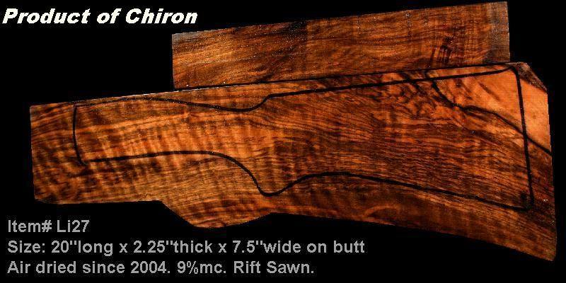 TURKISH  WALNUT GUNSTOCK BLANK FOR SHOTGUNS  (ITEM#Li27)  PRODUCT OF CHIRON