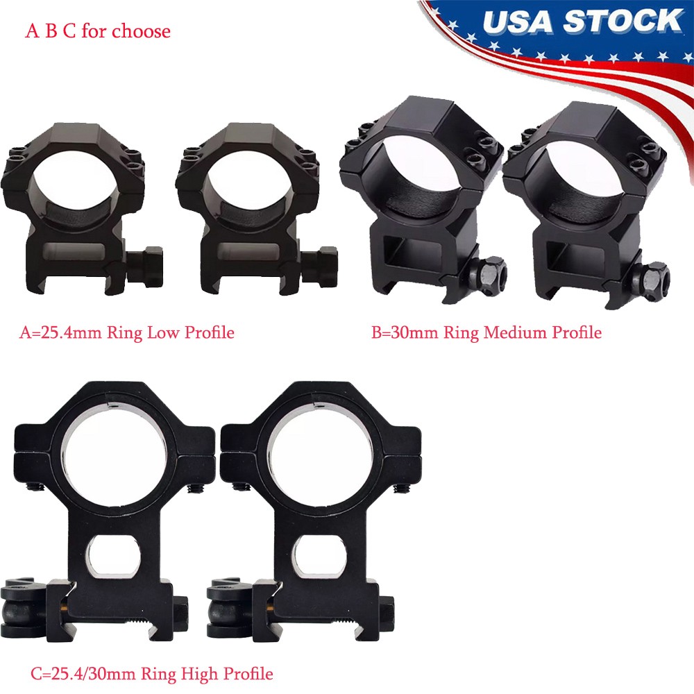 25.4/30mm Ring Low/Medium Profile Scope Mount/Quick Release 25.4&30mm Ring Mount
