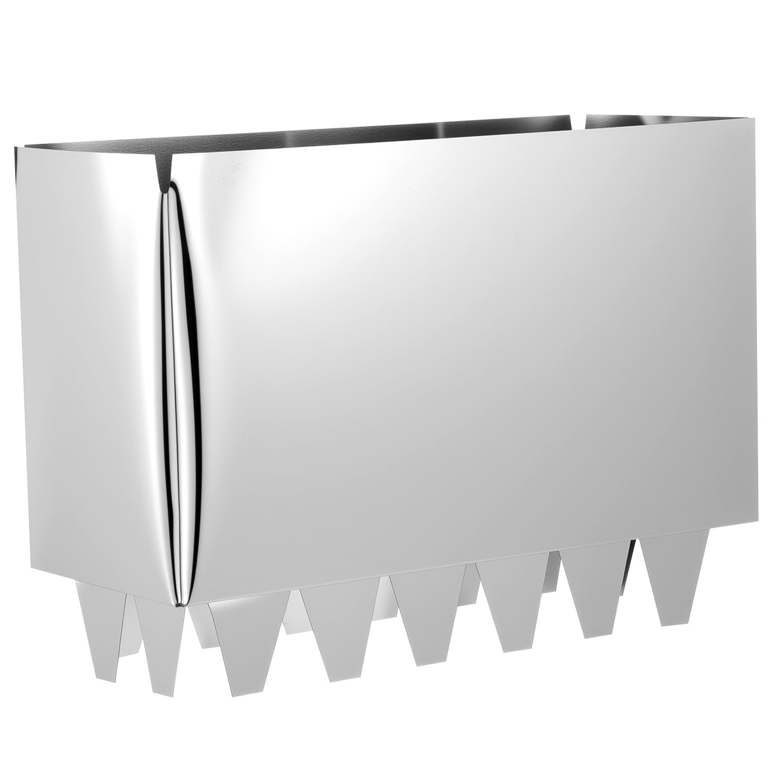 MorningRo 1 Pcs HVAC Metal Register Collar 4" x 10" x 6" Deep Installation Ta...