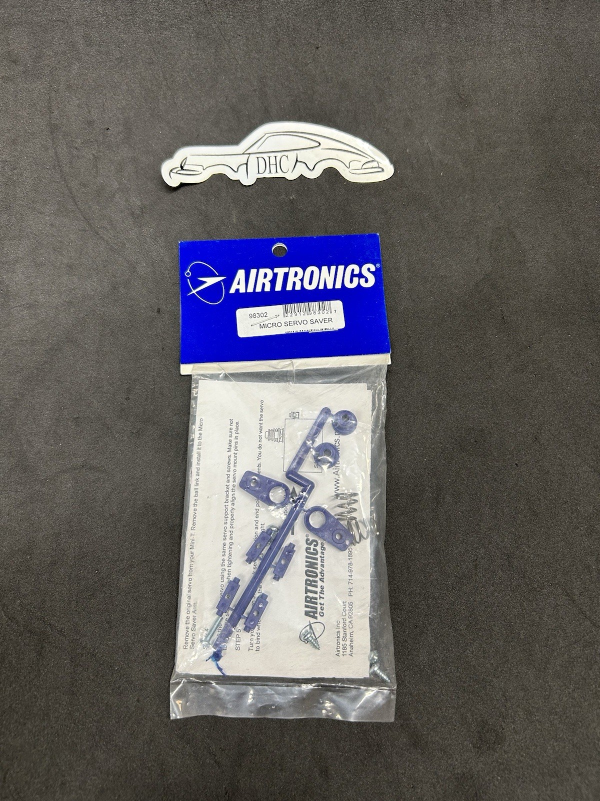 Airtronics Vintage RC Car Part # 98302 Blue Micro Servo Saver Set Classic Mini-T