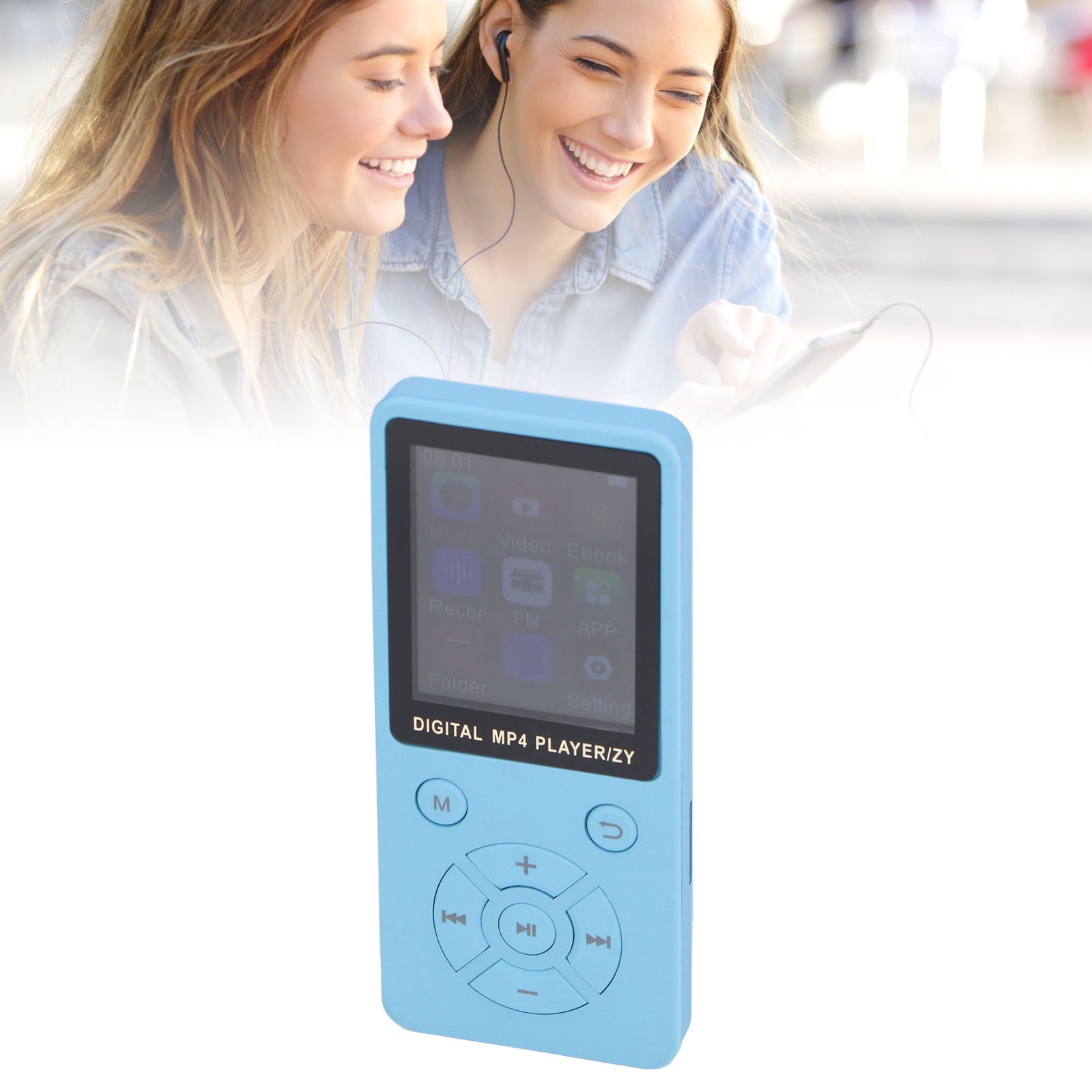 64GB MP3 MP4 Player With Bluetooth 5.0 1.8 Inch Screen Portable HiFi Music DSUB
