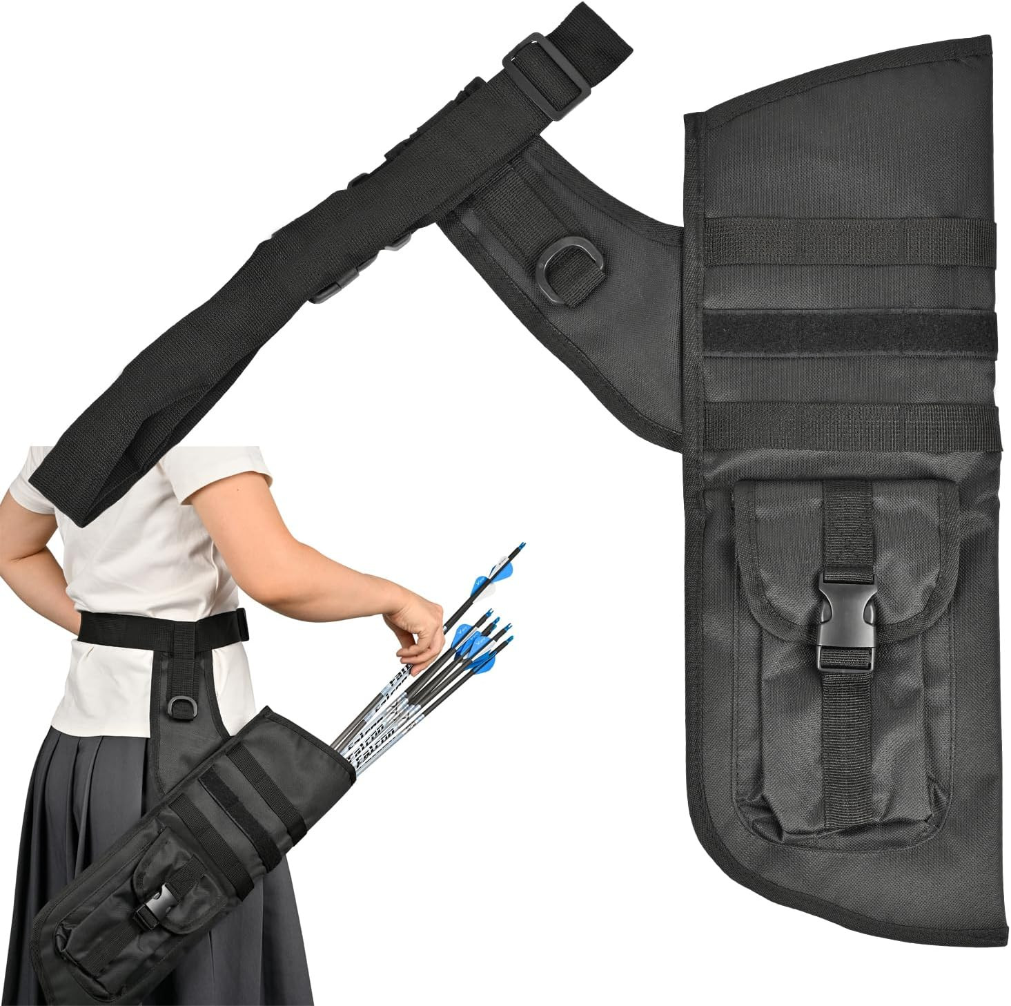 Hip Quivers for Archery - Arrow Quiver with Molle System Archery Quiver Arrow Ho