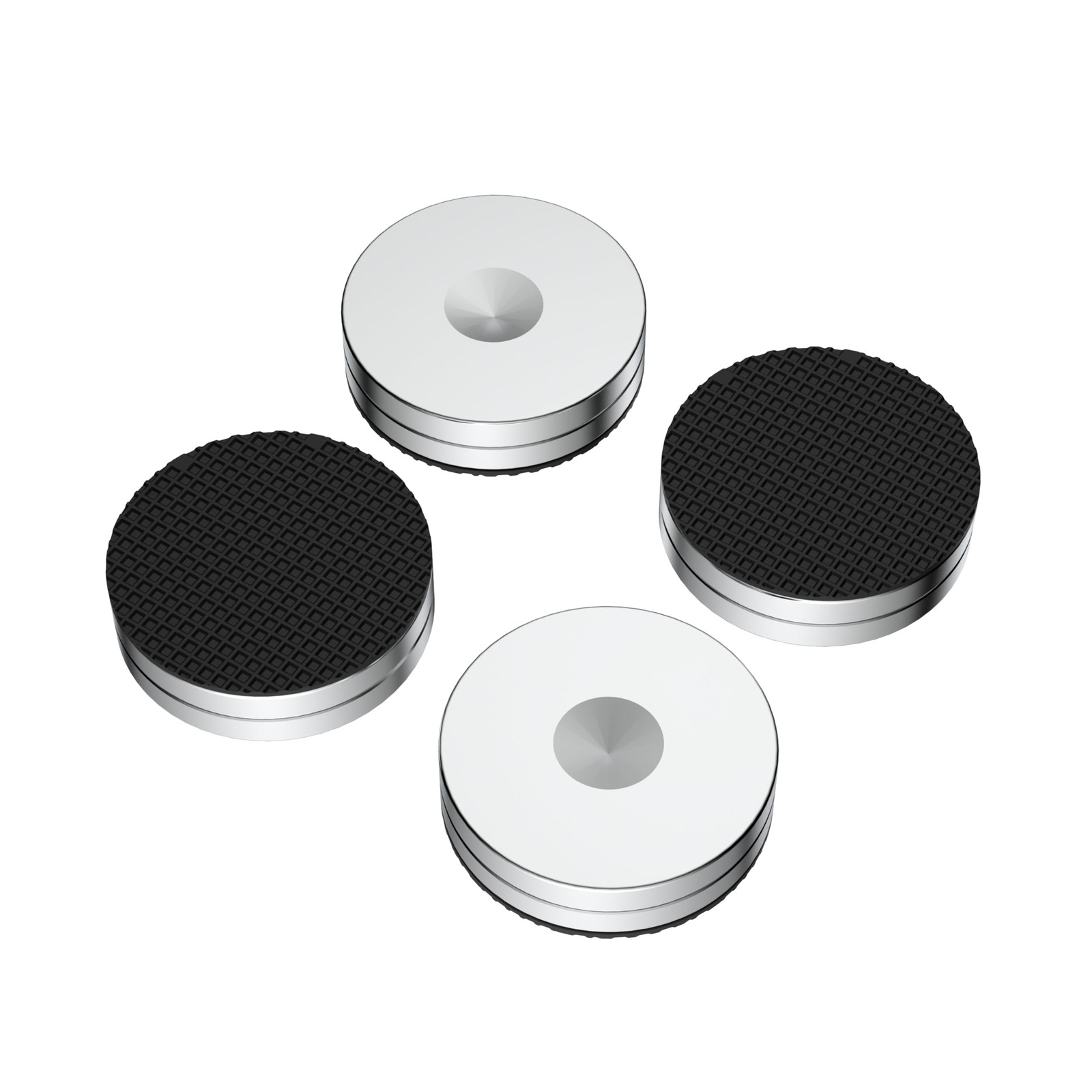 HiFi Speaker Stand Feet Pads 40x10mm Stainless Steel Isolation For DVD