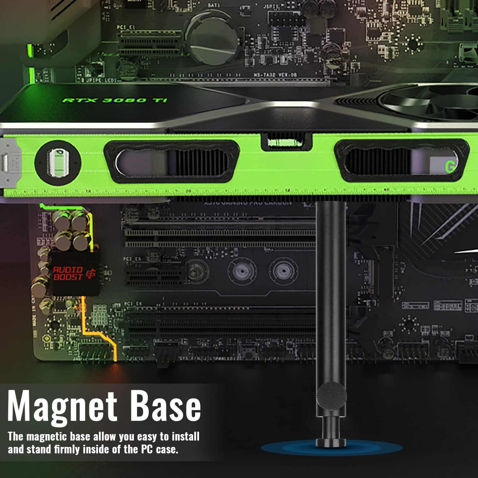 Tall GPU Support Bracket - Heavy Duty Adjustable GPU Anti Sag Holder & Suppor...