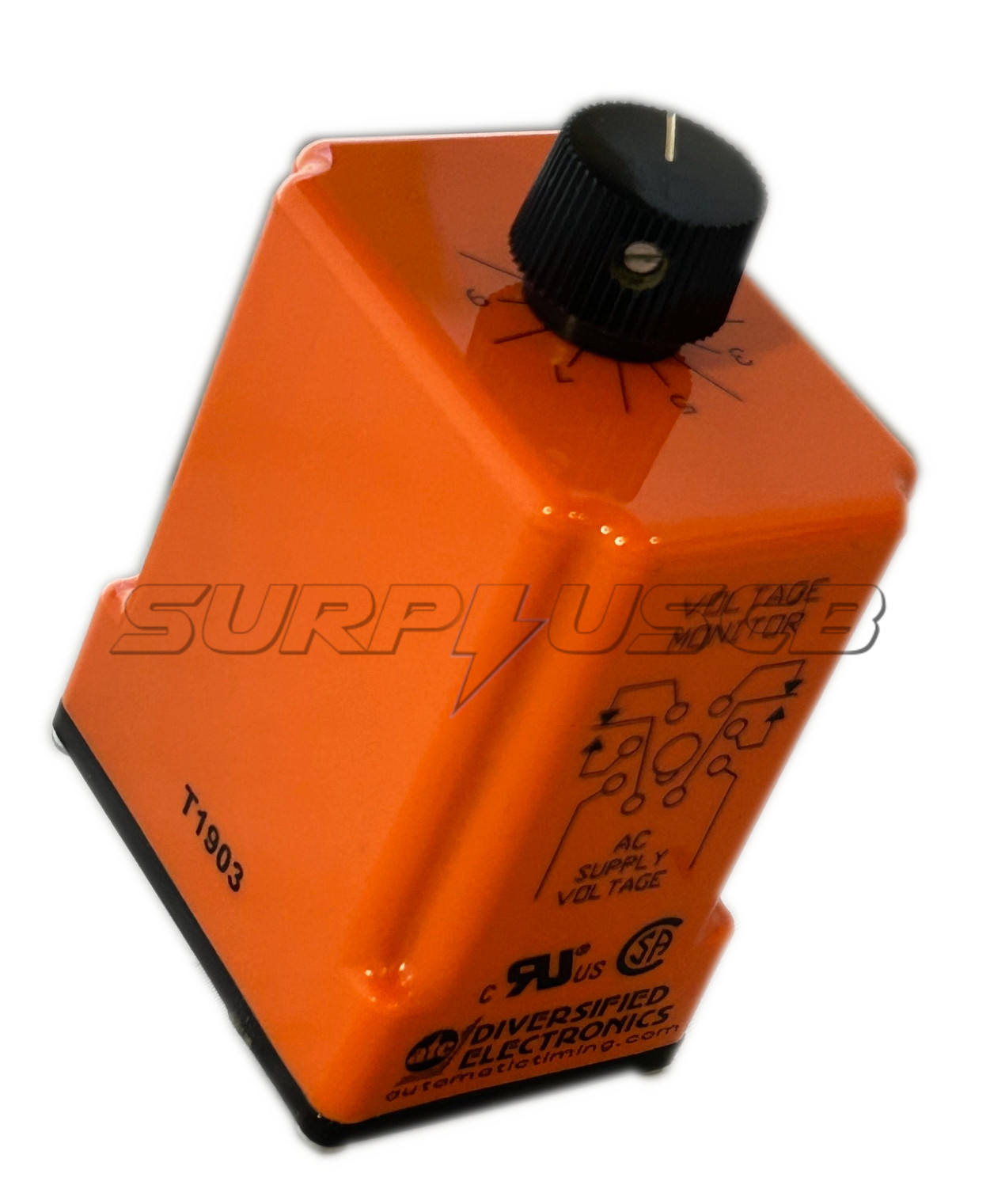 ATC Diversified UOA-240-AKA 1-Phase Monitoring Relay, 5A, 240V, DPDT, Octal Plug