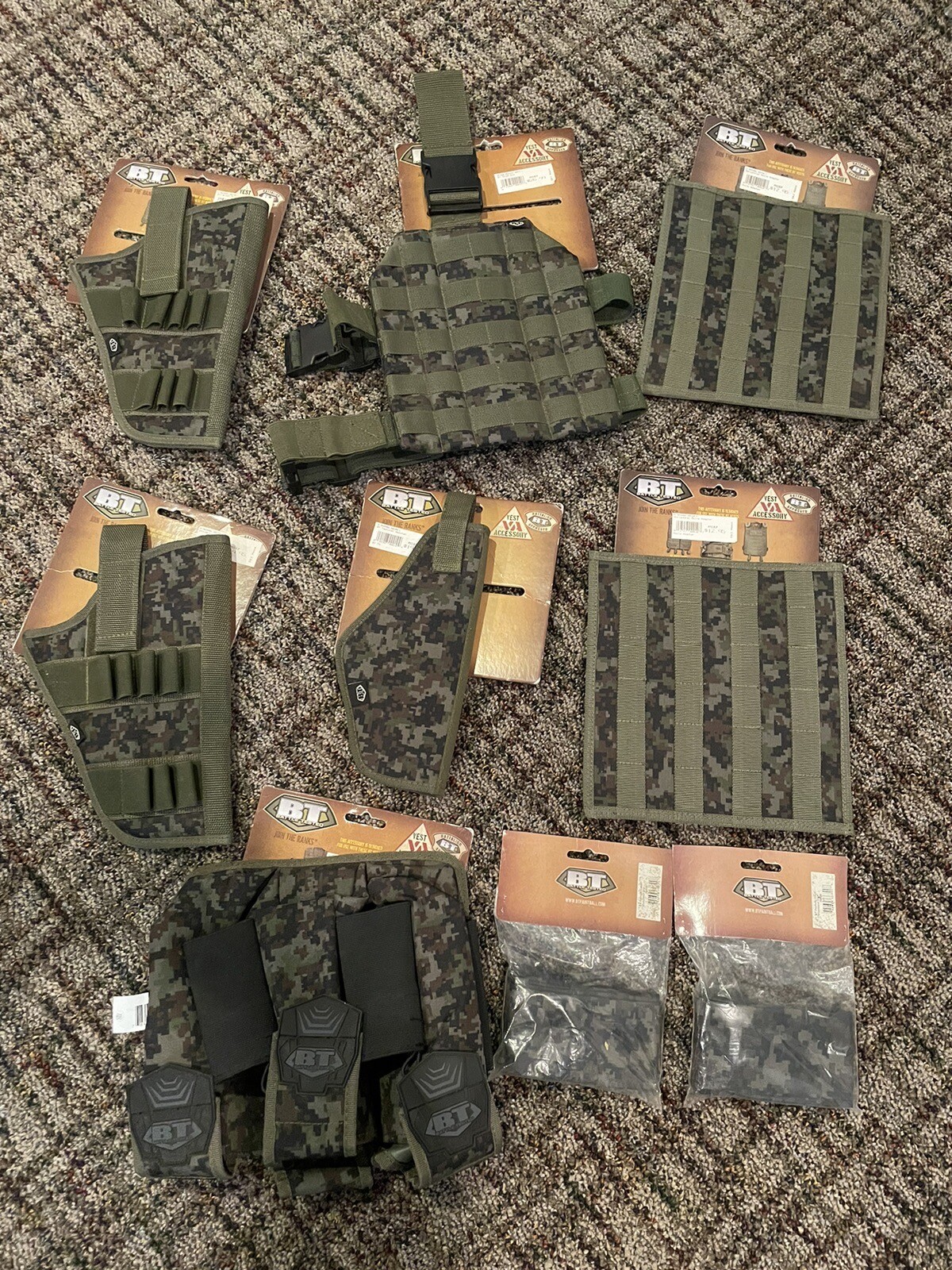 Battle Tested Tactical Lot Molle Holsters Pod Pack Adapters Remote Covers BT