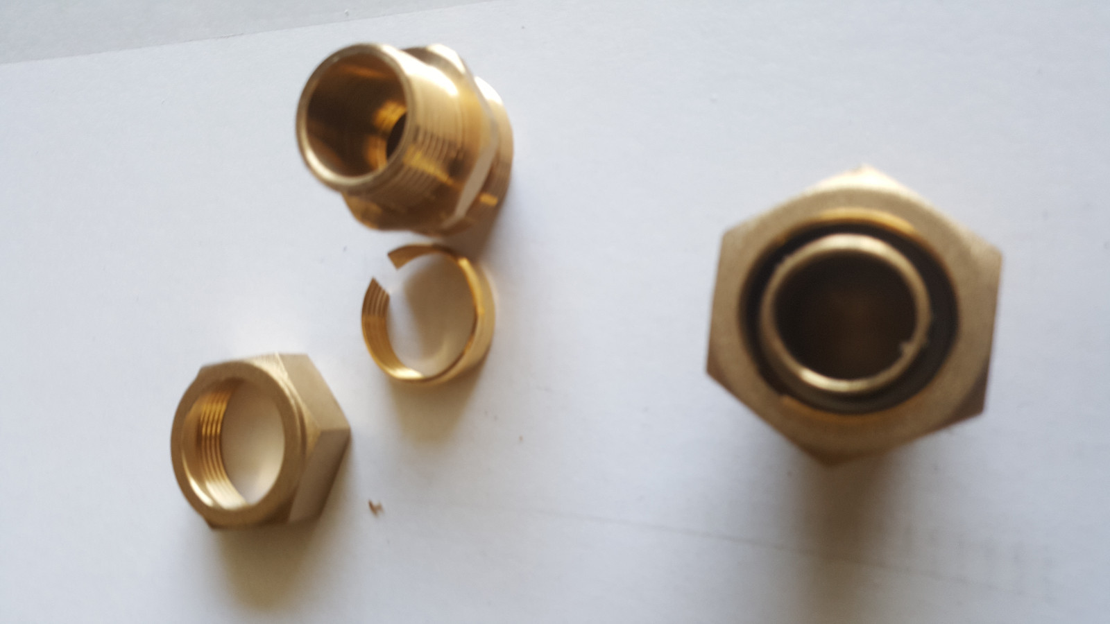 kitec compression fitting fpt 1",kytec fitting fpt 1",pex al pex 1" set of 4