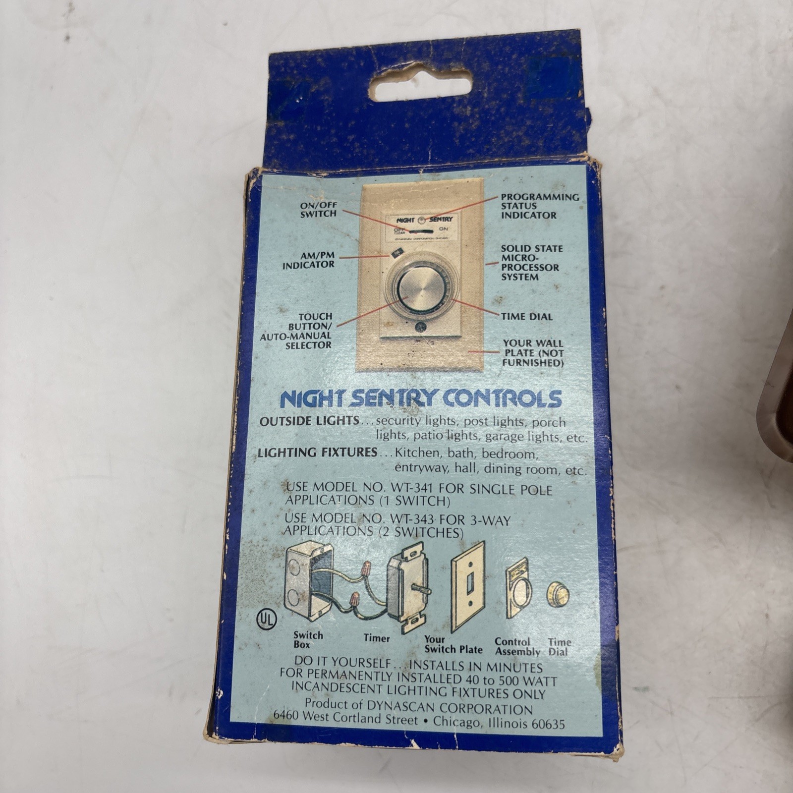 Dynascan NIGHT SENTRY Timed Light Control WT-341 - New, Open Box