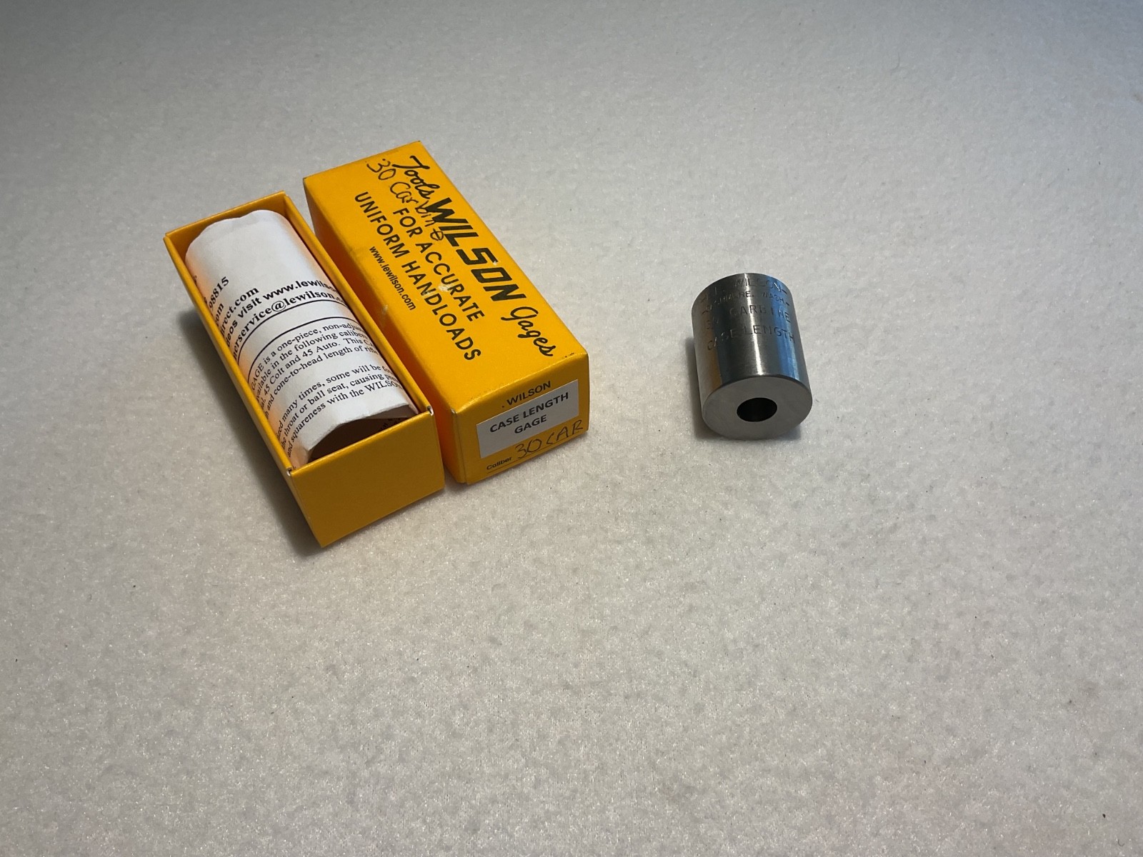 L E WILSON Case Length Gage 30 CAR