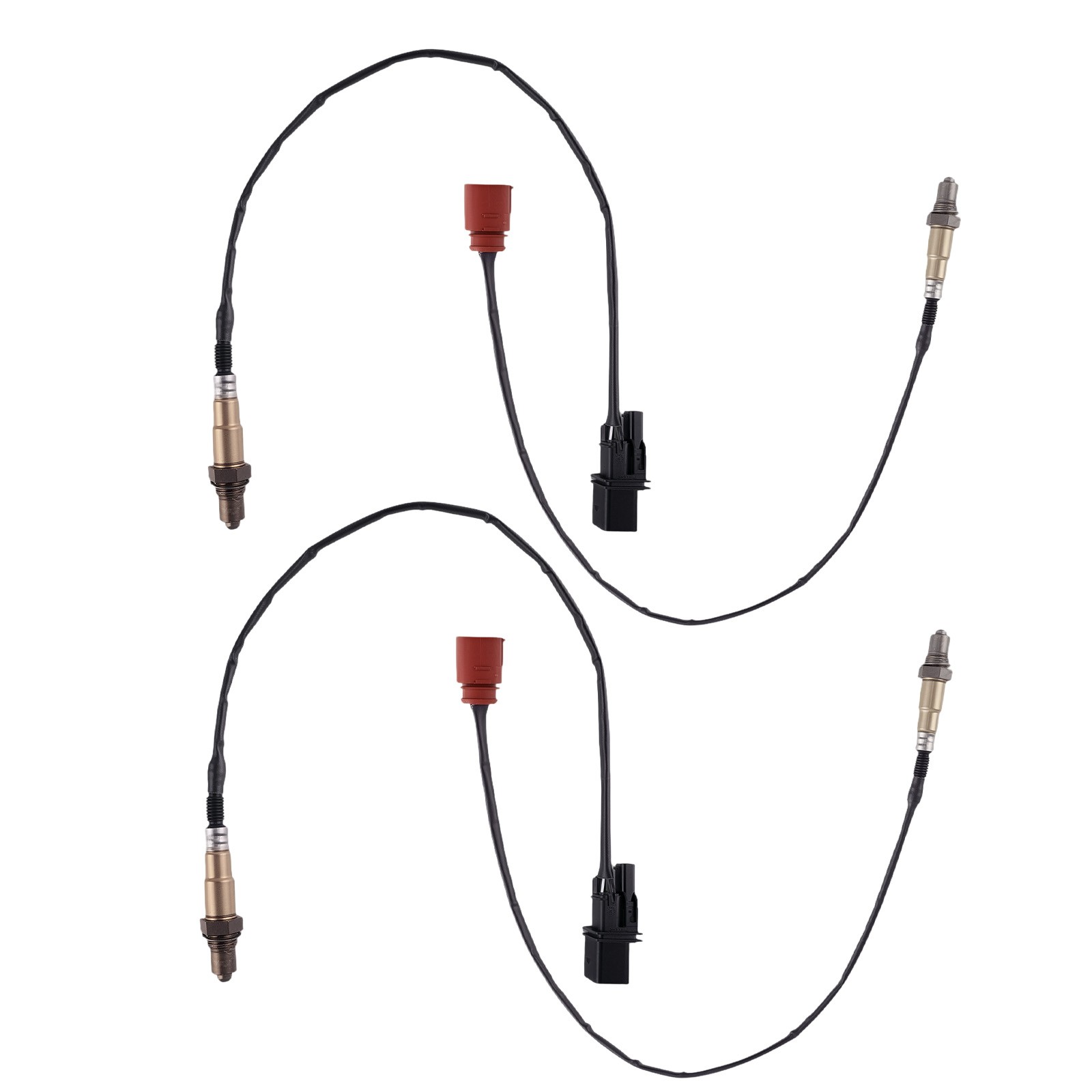 4pcs Oxygen O2 Sensor Upstream Downstream For Porsche Cayenne Base 3.2L 2004-06