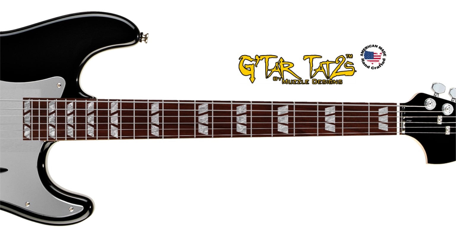 Monaco Guitar / Bass Decal Sticker Inlay - 9 colors (TWO Pack) Mix or Match