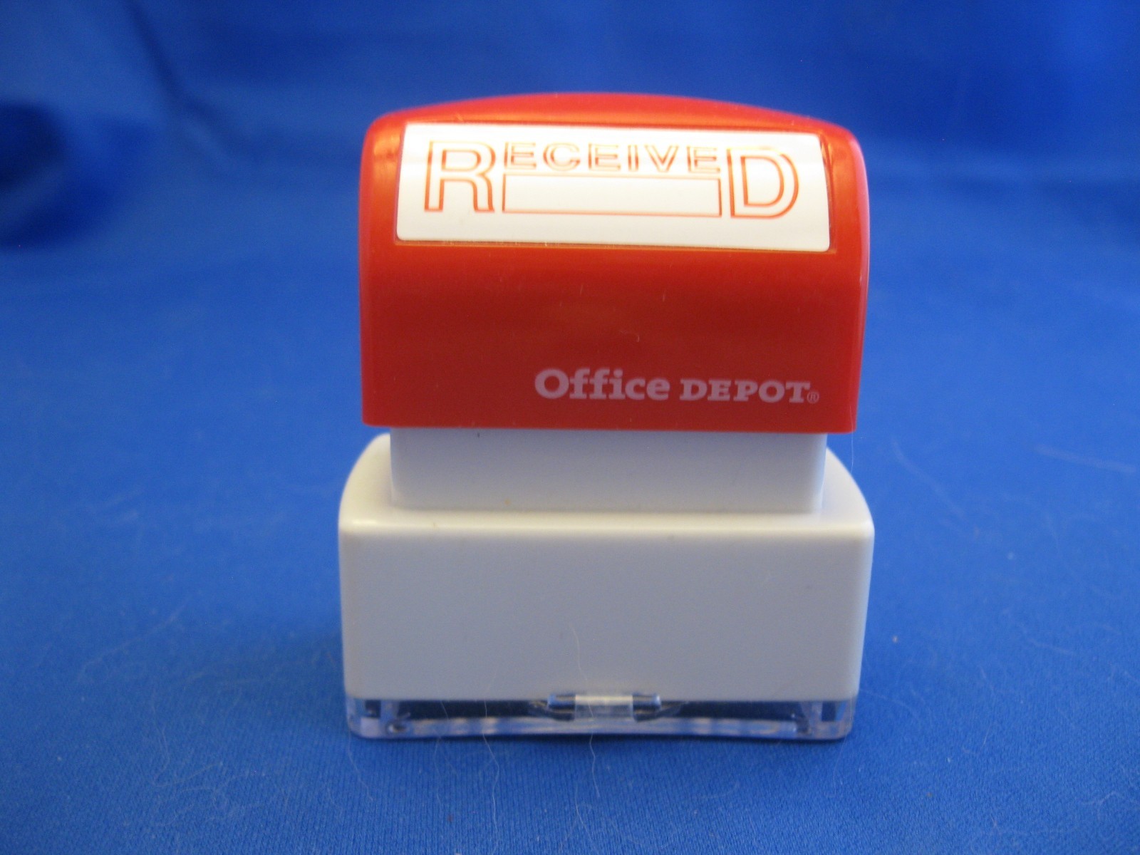 Office Depot Pre-inked "RecieveD" Rubber Stamp - Red Ink