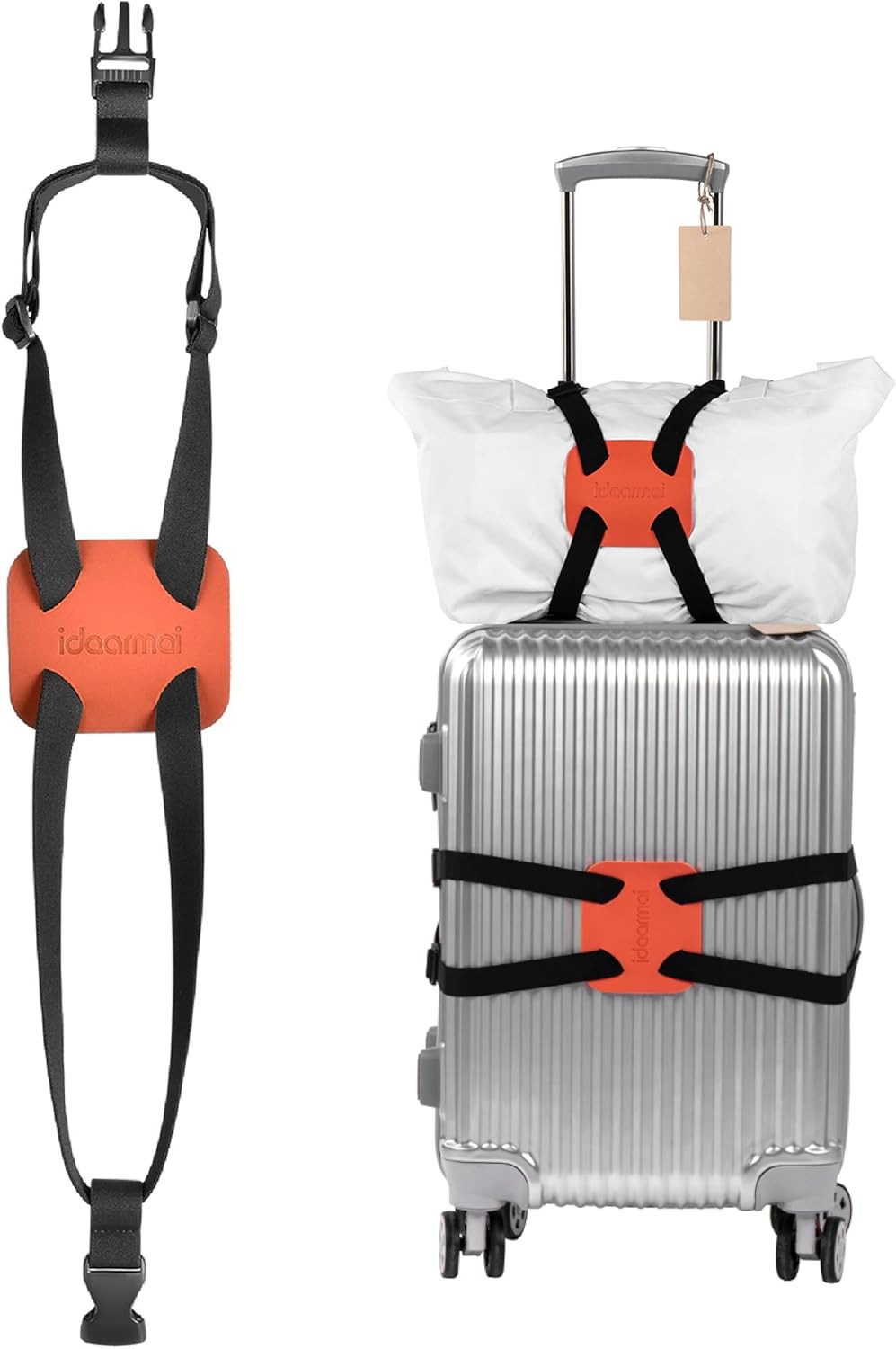 Luggage Straps ， Luggage add a Bag Strap，Travel Must Haves High Elastic Suitcase