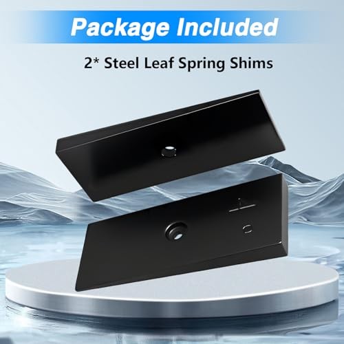 2 PCS 2" 4° Steel Leaf Spring Shims Angle Correction Universal Suspension Axle